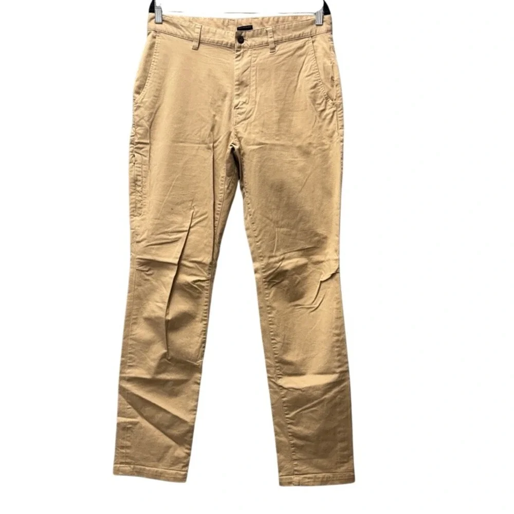The North Face Mens Chino Pants Tan Khaki Stretch Straight Leg 32 Long
